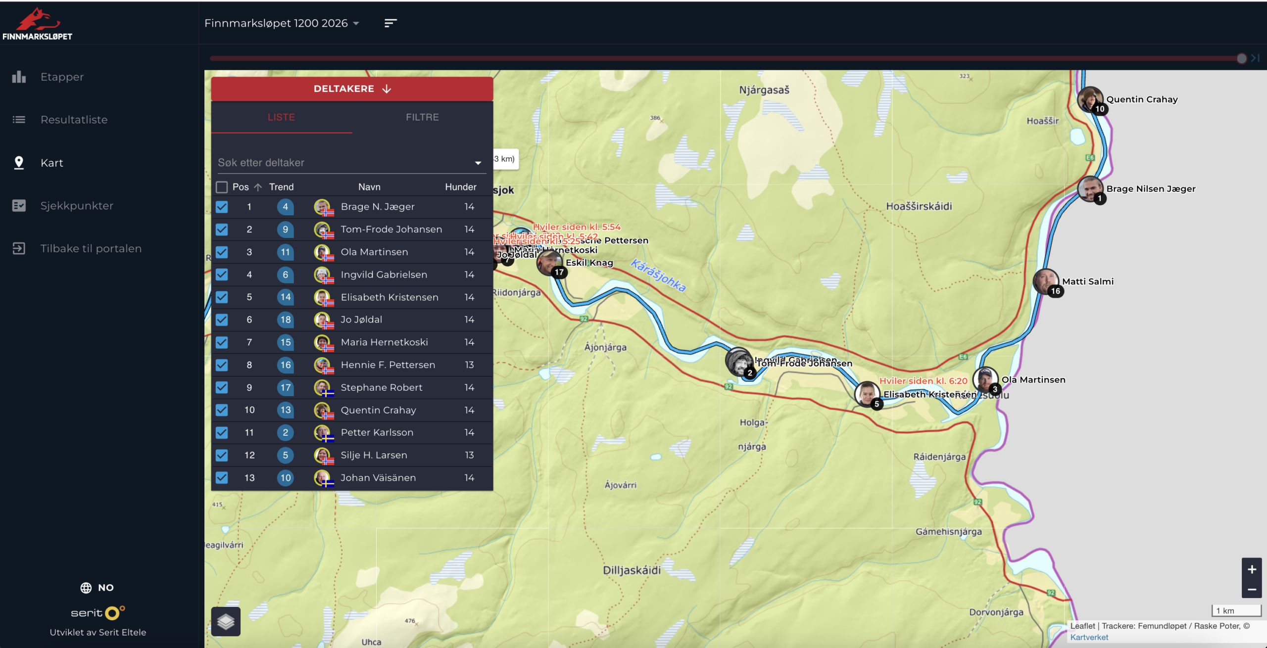 Slik får du fulgt GPS-trackingen